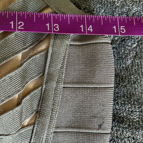 Mac Duggal grey and nude bandage dress 
Size 4 - Picture 8 of 9